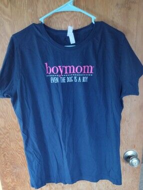 boymom Navy Short-Sleeve Graphic Tee